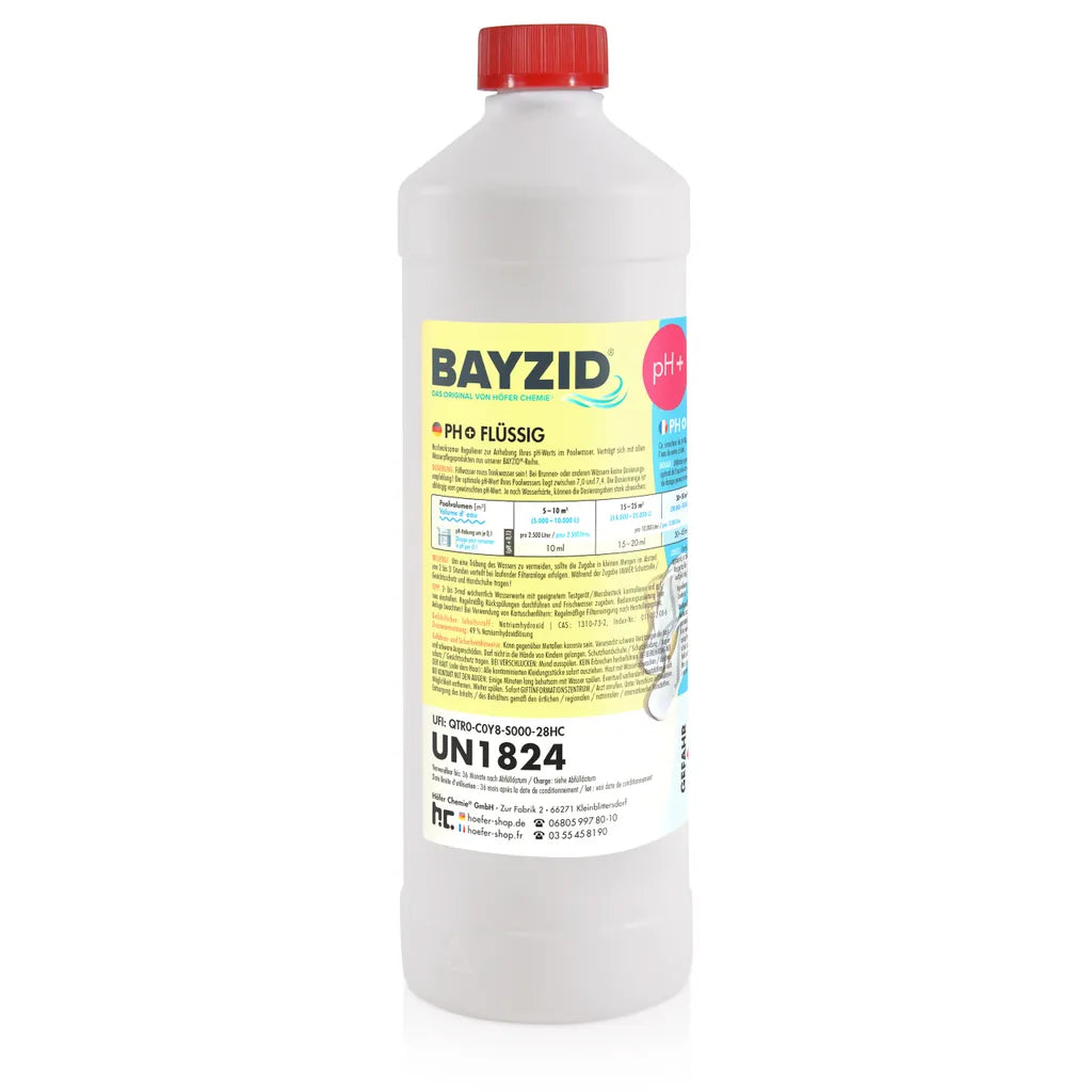  1 X 1 Kg BAYZID® PH Plus Flüssig Für Pools In Flaschen