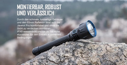 OLIGHT JAVELOT TURBO NW LED Taschenlampe USB Aufladbar MCC3 Magnetisches Ladeskabel 1300 Lumen 1300 Meter Leuchtweite Wasserdicht 4 Lichtmodi