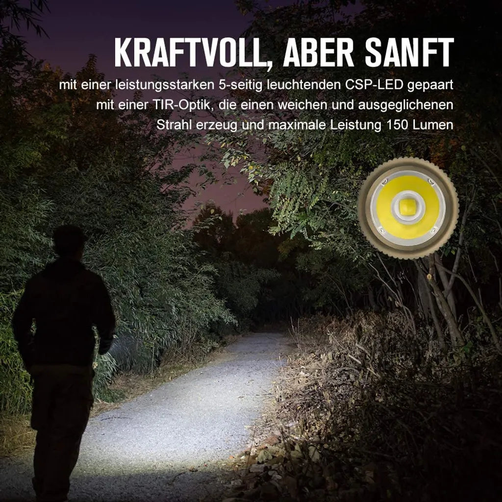  Olight I1R 2 Desert Mini Taschenlampe Mit 150 Lumen Für Schlüsselbund Mit Ladekabel