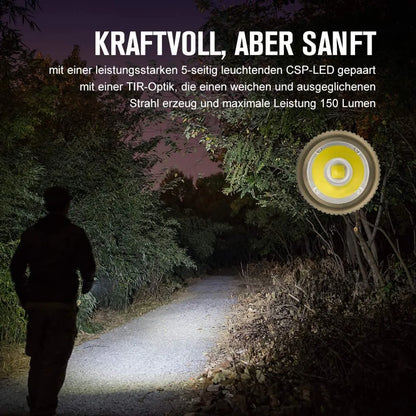  Olight I1R 2 Desert Mini Taschenlampe Mit 150 Lumen Für Schlüsselbund Mit Ladekabel