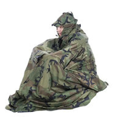  HELSPORT Fjellduk Pro - Poncho, Plane, Biwacksack Und Schutzunterkunft In Einem, Farbe:forest Camo