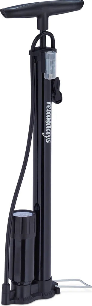  Relaxdays Schwarze Standpumpe Mit Manometer