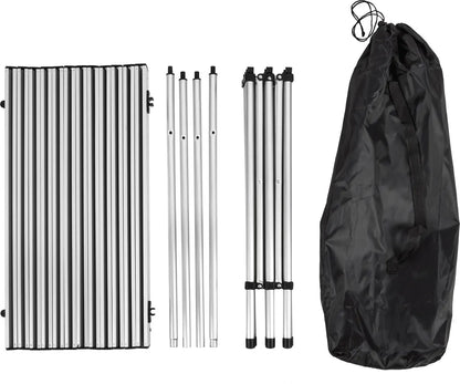  Tectake Camping Klapptisch Aus Aluminium Inkl. Tasche 140x70x70cm - Grau