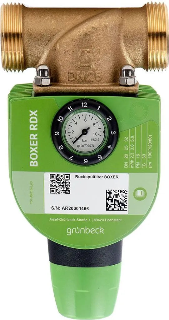  Grünbeck Rückspülfilter Boxer RDX 1" Mit Druckminderer, 101530