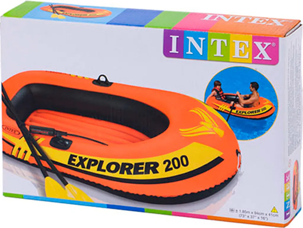  INTEX Explorer Pro 200 Set Aufblasbares Boot Mit Ruder Und Pumpe 58357NP