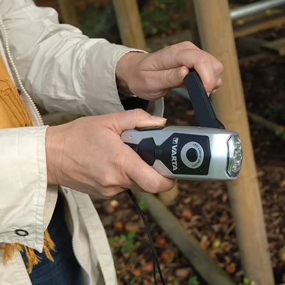  VARTA Taschenlampe "Dynamo Light LED" Spritzwassergeschützt
