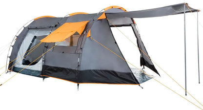 CampFeuer Zelt Super+ Für 4 Personen | Grau / Schwarz | 3000 Mm Wassersäule