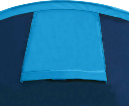  VidaXL Campingzelt 4 Personen Marineblau / Hellblau