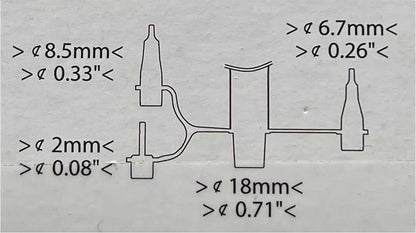  Intex Doppelhub Luftpumpe Double Quick III 2mm (Nadel) / 6,7mm / 8,5mm / 18mm