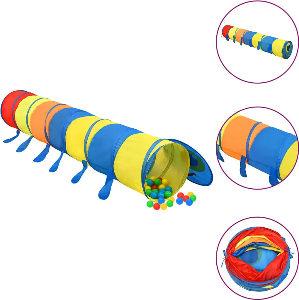  VidaXL Spieltunnel Für Kinder Mehrfarbig 245 Cm Polyester