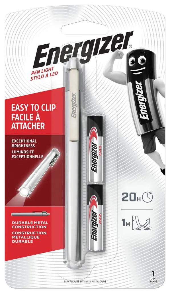 Energizer Taschenlampe Led Batterie 35 Lm 14 Cm Metall Silber
