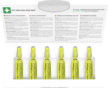  AQUARIUS Pro Life ® - CDSpure 6x5ml I Nanogefiltert & Hochrein I Chlordioxid-Fertiglösung (0,299%) In Klarglas Ampullen I 5 Jahre Ungekühlt Haltbar I 2990ppm I CDL Tropfen I Premium CDS I Das Original