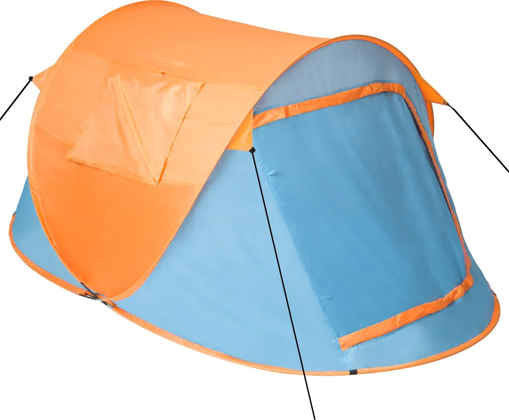  Tectake Pop-Up Wurfzelt - Blau/orange