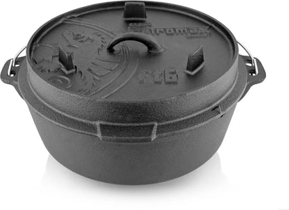  Petromax Feuertopf Ft6 (6qt) Planer Boden (ohne Füße); Ft6-t