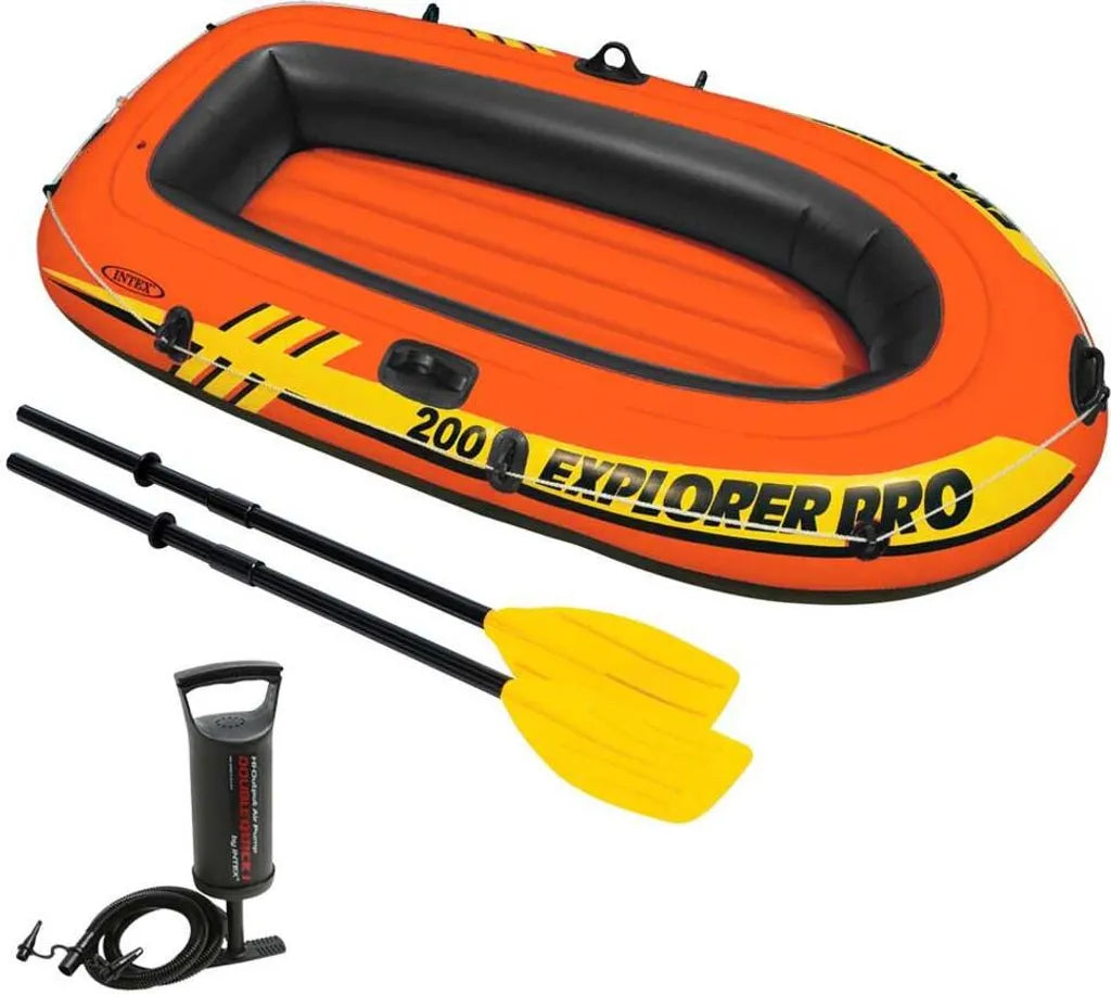  INTEX Explorer Pro 200 Set Aufblasbares Boot Mit Ruder Und Pumpe 58357NP