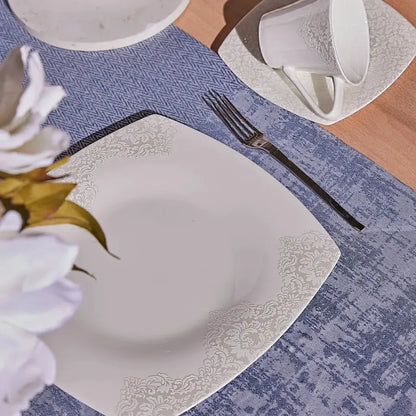  Karaca Fine Pearl Helen 26-teiliges Frühstücksservice Eckig