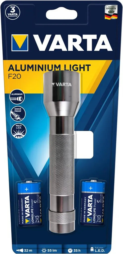  VARTA Taschenlampe "Multi LED Alu Light 2C"