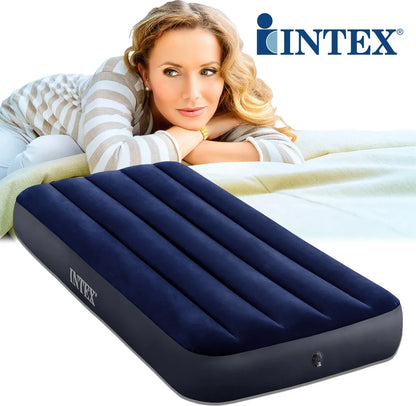  Intex Luftbett 191x76x25 Cm Blau Gästebett Luftmatratze