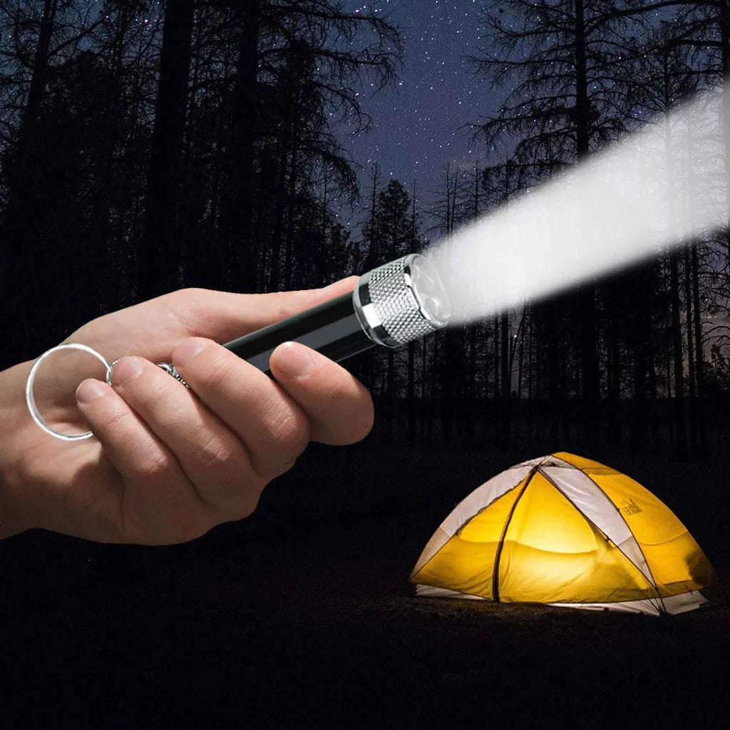  Favson Mini-LED-Taschenlampen-Schlüsselbund, 2,5 Zoll Mini-Kunststoff-Taschenlampe, 12er-Pack, Verschiedene Farben