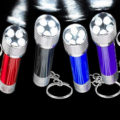  Favson Mini-LED-Taschenlampen-Schlüsselbund, 2,5 Zoll Mini-Kunststoff-Taschenlampe, 12er-Pack, Verschiedene Farben