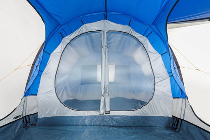  CampFeuer Zelt Smart Für 4 Personen | Blau/Grau, Tunnelzelt 2000 Mm Wassersäule