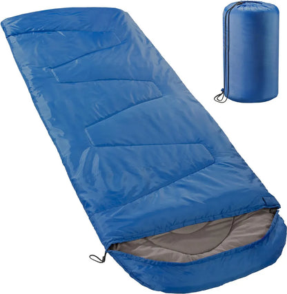  Deckenschlafsack XXL Blau Polyester 220x85 Mit Kapuze Füllung 200g/m²