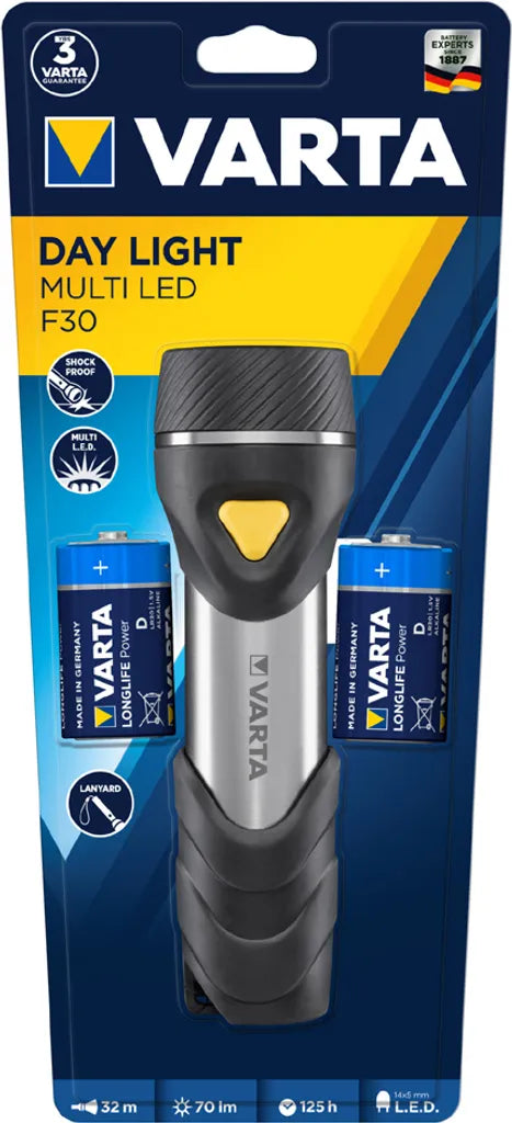  VARTA Taschenlampe "Day Light" Multi LED F30 Inkl. Batterie