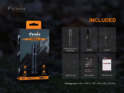  Fenix PD32 V2.0 LED Taschenlampe 1200 Lumen