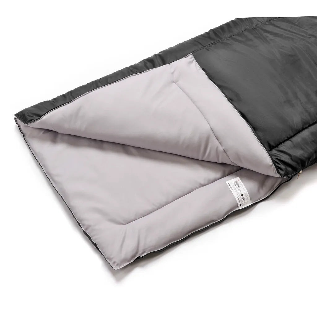  Meteor Freedom Schlafsack, Deckenschlafsack 192x72cm Schwarz / Grau
