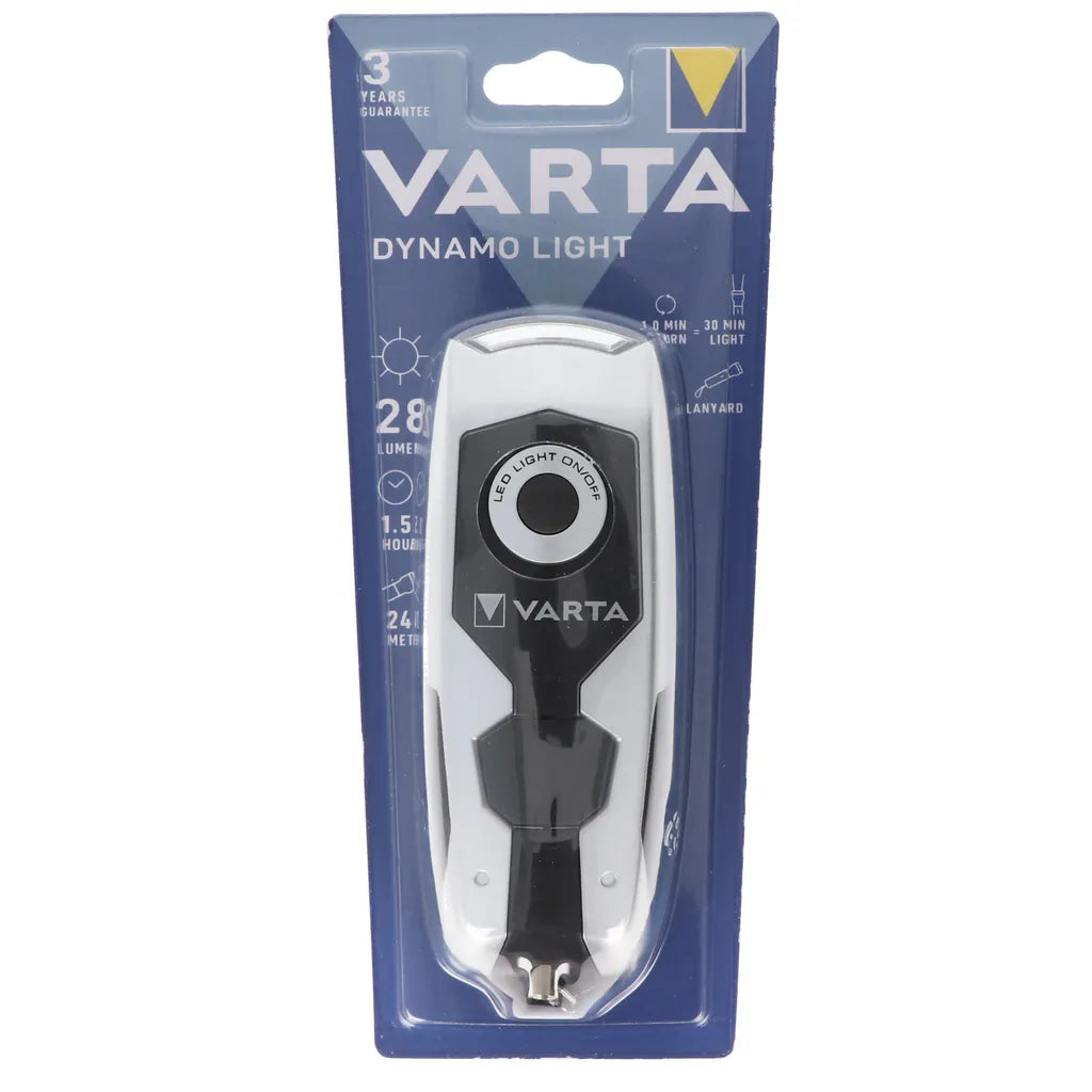  VARTA Taschenlampe "Dynamo Light LED" Spritzwassergeschützt