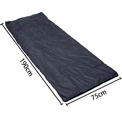  Monzana Schlafsack FRESHMAN Deckenschlafsack 190x75cm -6°C Sommerschlafsack Deckenschlafsack Campingschlafsack Wandern, Farbe:anthrazit