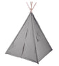  Kinder Spielzelt 160 Cm - Tipi Deko Zelt - Farbe: Grau (einfarbig)
