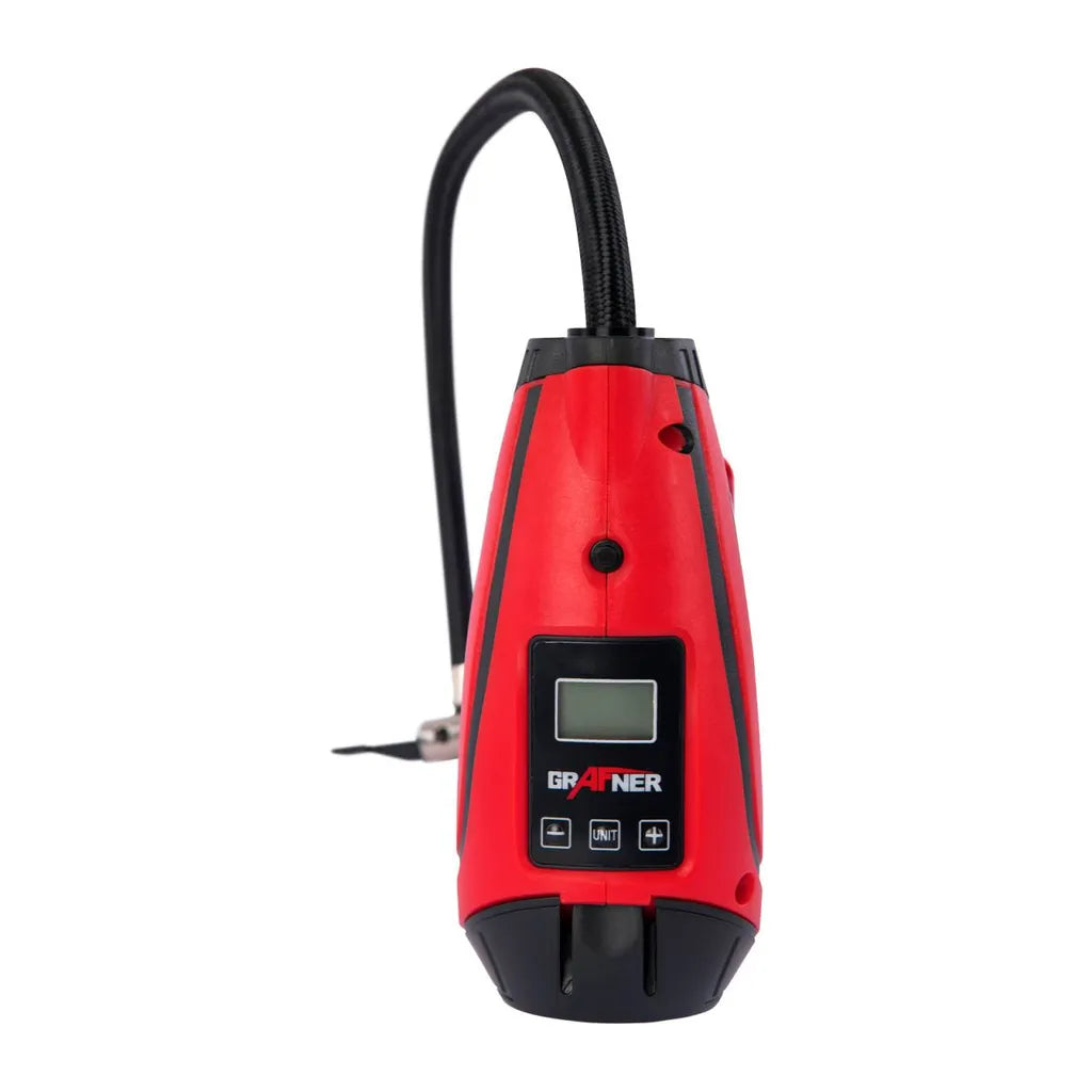  Grafner® 12V Kompressor Handkompressor Mit Digitaler Druckanzeige Elektrische Luftpumpe KO10943