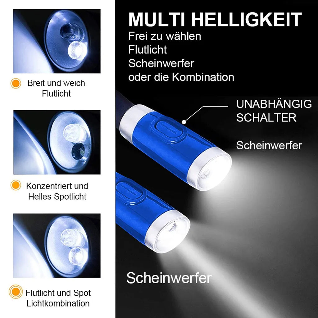  Halslampe Umhängelampe Leselampe Flexible Taschenlampe Für Lesen, Basteln, Stricken, Häkeln, Joggen
