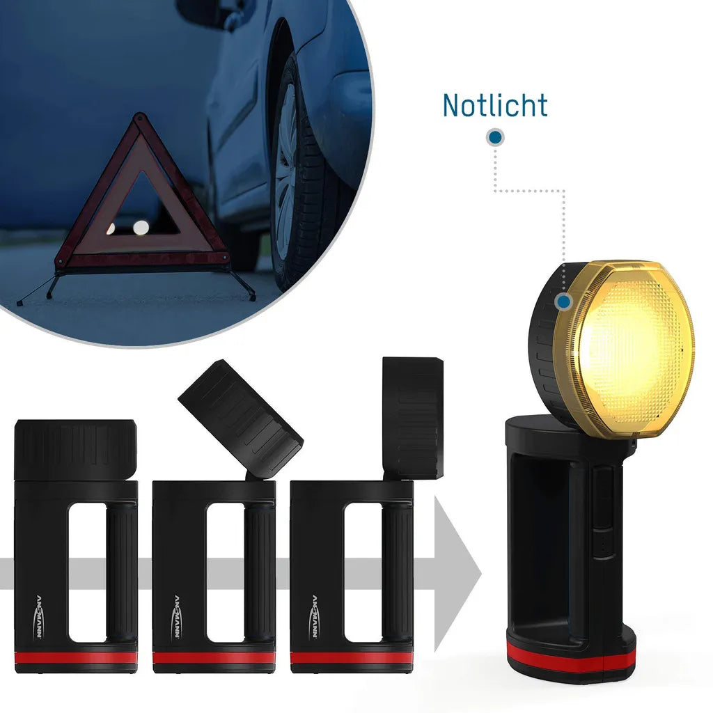  ANSMANN LED-Handscheinwerfer HS5R Mit Integriertem Akku
