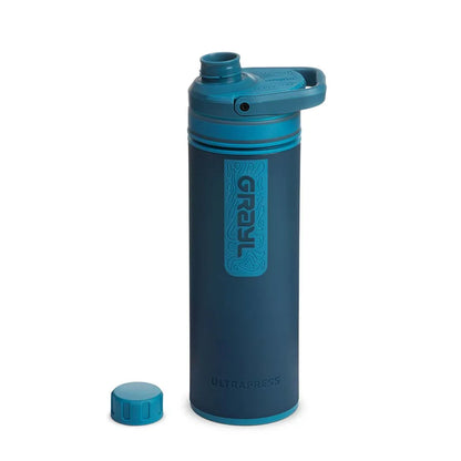 Grayl UltraPress Outdoor- & Reisewasserfilter, Forest Blue Mit 1 Ersatzfilter