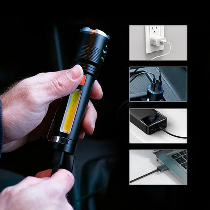  EFL-1138 Wili LED-Taschenlampe Mit Integrierter Wiederaufladbarer Batterie 700lm Extralink