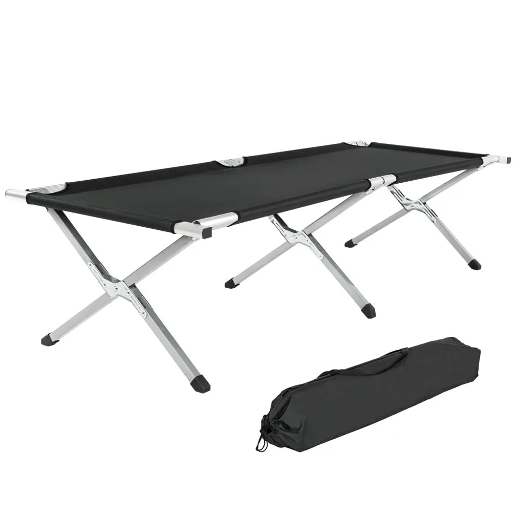  Tectake Feldbett Aus Aluminium - Schwarz