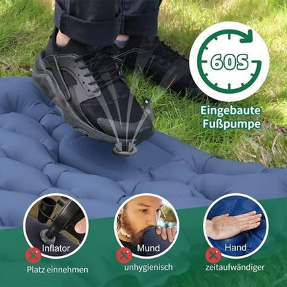  Isomatte Camping Aufblasbar,9cm Dicke Isomatten Ultraleicht Mit Kissen Isomatte Selbstaufblare Schlafmatte,wasserdichte & Faltbare