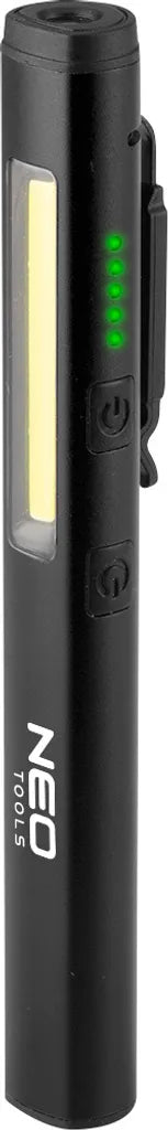  NEO TOOLS Inspektionslampe 450 Lm COB LED + Laser + UV + 4 In 1 Taschenlampe