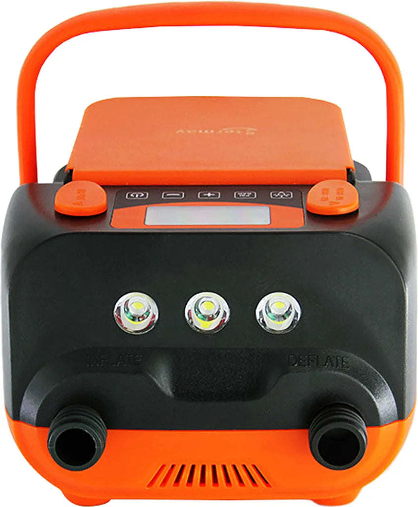  Wiederaufladbare Sup-Luftpumpe, 16 PSI 12 V Mit Akku, Stand-Up-Paddelbrett, Elektrische Pumpe, Inflator/Deflator, Tragbarer Luftkompressor Für Paddelboards, Boot, Kajak