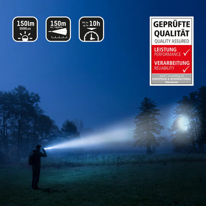  ANSMANN Future T150 Taschenlampe /hocheffizientes Reflektorsystem/150 Lumen/IP54