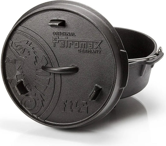  Petromax Feuertopf Ft4.5 - Dutch Oven - Gusstopf - Mit Füßen - Mit Henkel - 3,5L - 2-5 Personen