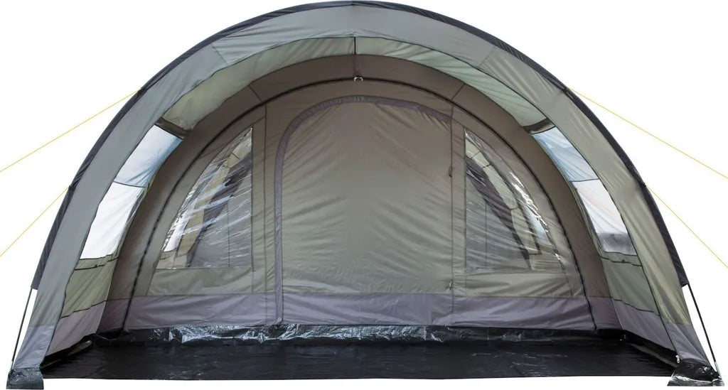  CampFeuer Zelt Relax6 Für 6 Personen | Oliv/Grau, Tunnelzelt 5000 Mm Wassersäule