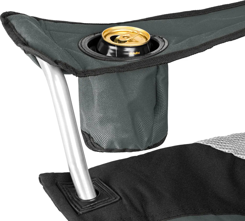  Tectake 2 Campingstühle Mit Polsterung - Grau