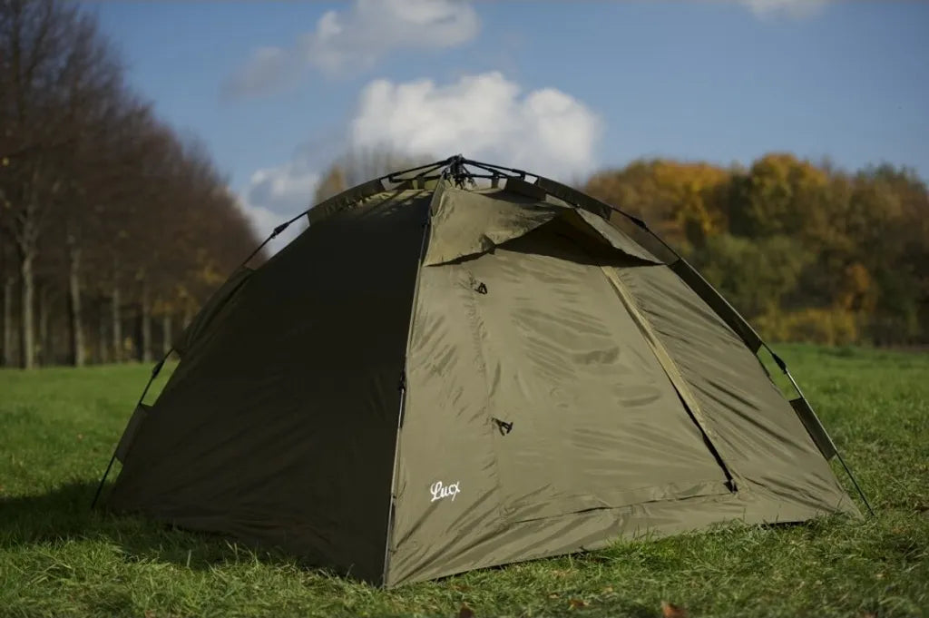  Lucx® Bivvy Angelzelt Karpfenzelt Ruck Zuck Zelt, 1 - 2 Mann Pop-Up Zelt