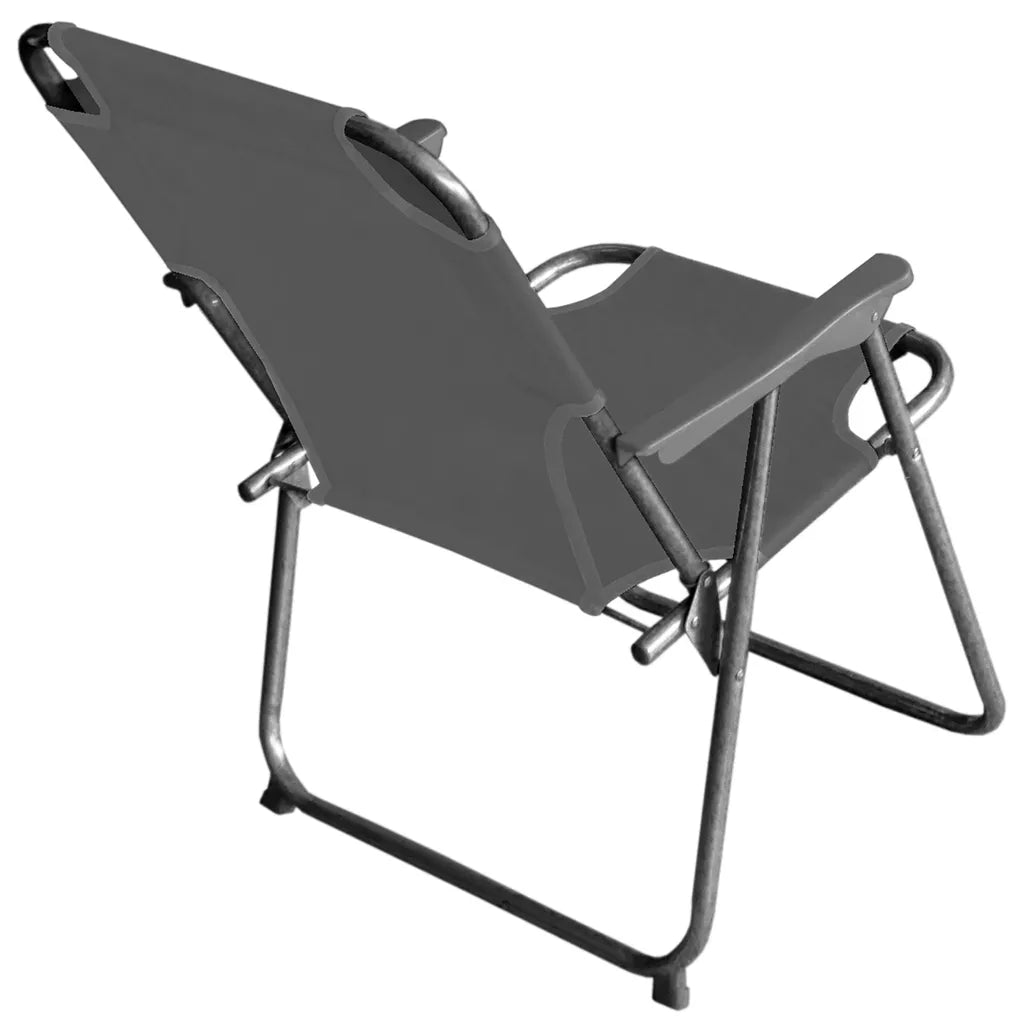  Wohaga Campingstuhl 'Texel' Mit Armlehnen, Klappbar - Stone