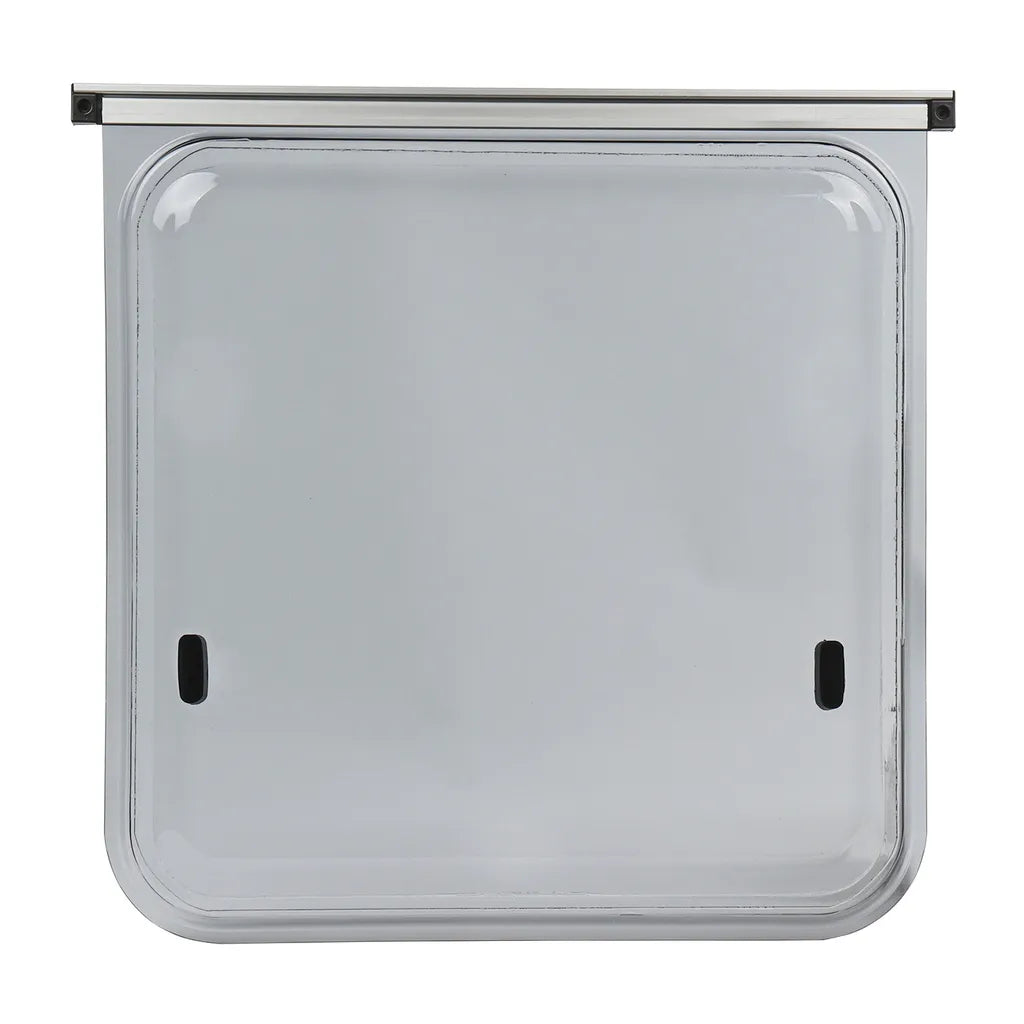  Wohnwagen Seitenfenster 50x50cm | Kederbefestigung | Inkl Aussteller | Anthrazit