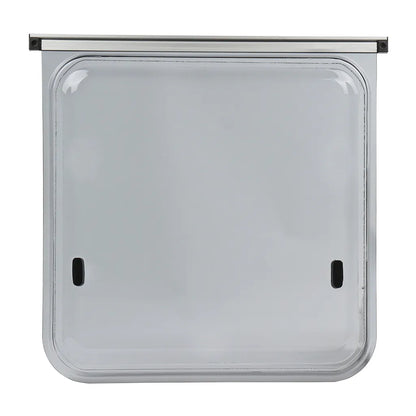  Wohnwagen Seitenfenster 50x50cm | Kederbefestigung | Inkl Aussteller | Anthrazit