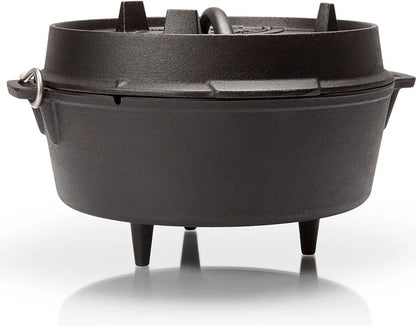  Petromax Feuertopf Ft4.5 - Dutch Oven - Gusstopf - Mit Füßen - Mit Henkel - 3,5L - 2-5 Personen